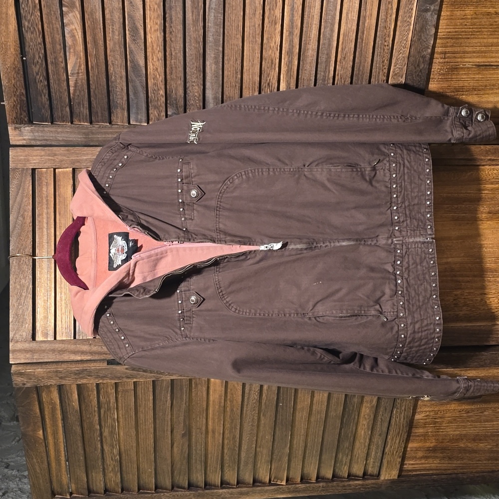 Harley Davidson jacket shell and vest